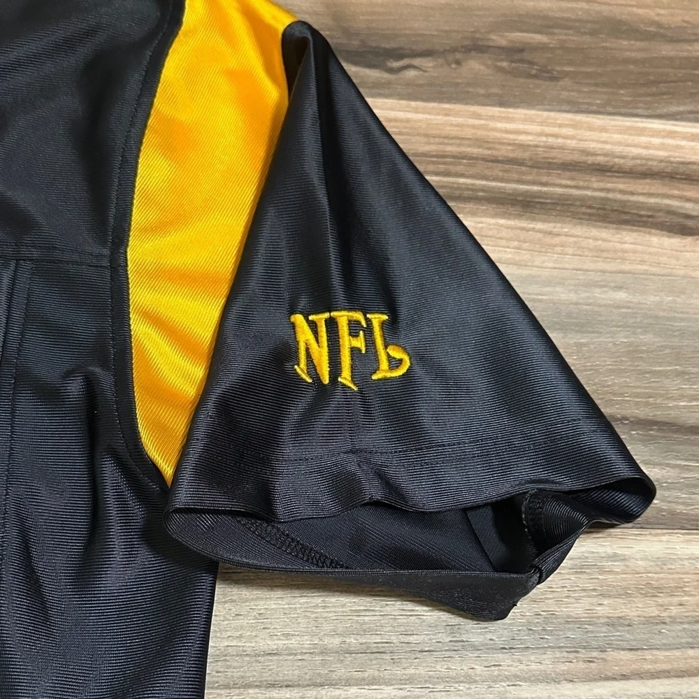 Pittsburgh Steelers Jersey Mens M Black Y2K NFL Football Blank Logo
